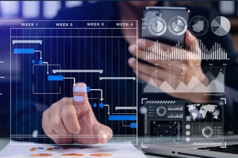 Pianificazione settimanale su interfaccia digitale