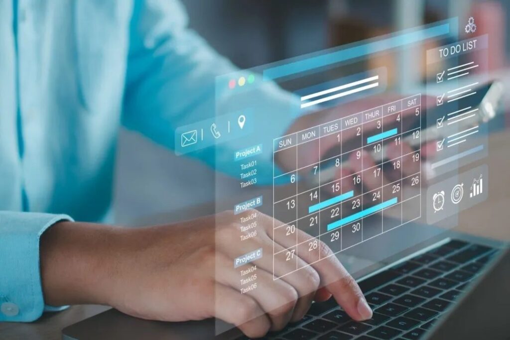 Pianificazione di progetti su calendario digitale